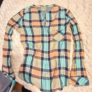 C&C California Multicolor Plaid Kids Shirt